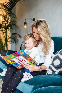 Fabienne met zoontje