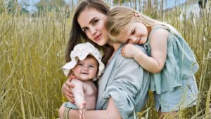 Marly van der Velden met haar kids