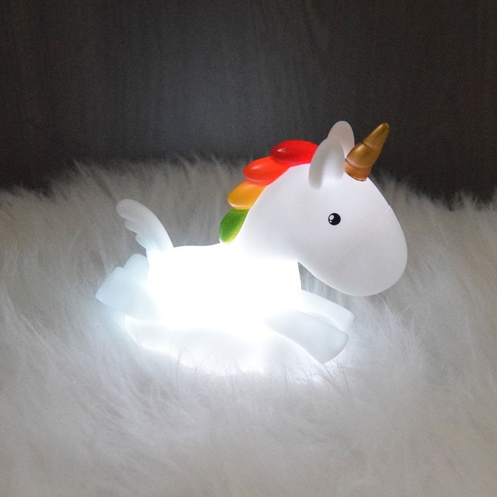 unicorn nachtlampje, nachtlampje in de vorm van een eenhoorn