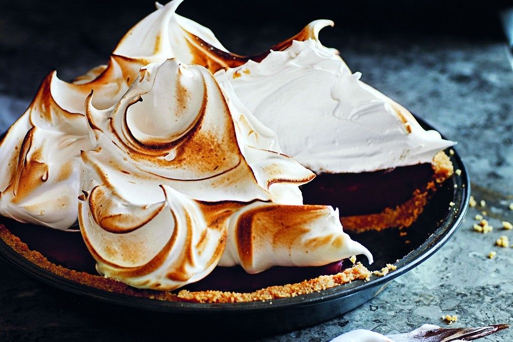 chocolade smore meringuetaart
